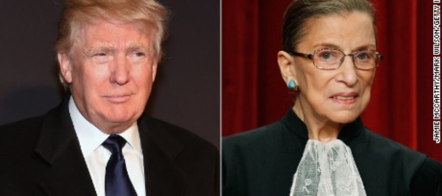 Thẩm phán tối cao Ginsburg: Trump giả dối, tự cao tự đại