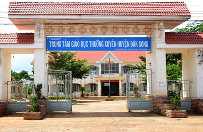 Trung tâm giáo dục thường xuyên huyện Ðắk Song. Ảnh: Thanh Niên 