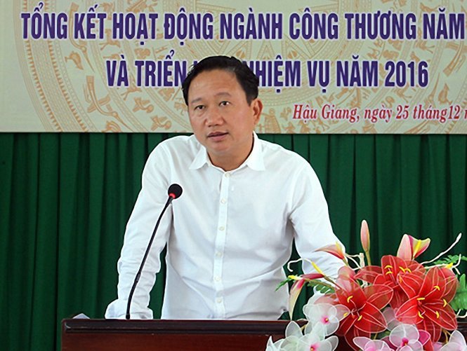  Ông Trịnh Xuân Thanh thời còn làm phó Chủ tịch tỉnh Hậu Giang. Ảnh: Tuổi Trẻ 