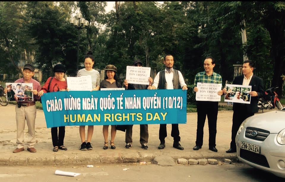 Những mảnh đời dân oan hưởng ứng ngày Nhân Quyền quốc tế (ảnh; Facebook Vĩnh Phước Đoàn Trương)