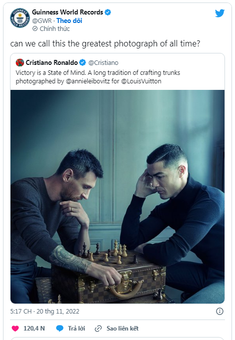 Behind the Scene Cristiano Ronaldo & Lionel Messi Playing chess Photoshot, Louis Vuitton